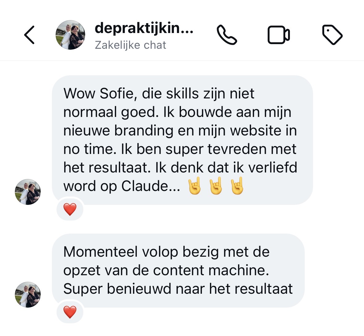 DM uit pilotgroep over branding en website in no time