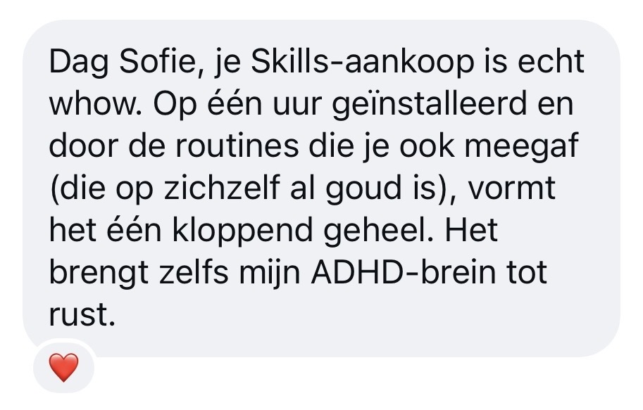 DM uit pilotgroep: in één uur geïnstalleerd, brengt ADHD-brein tot rust